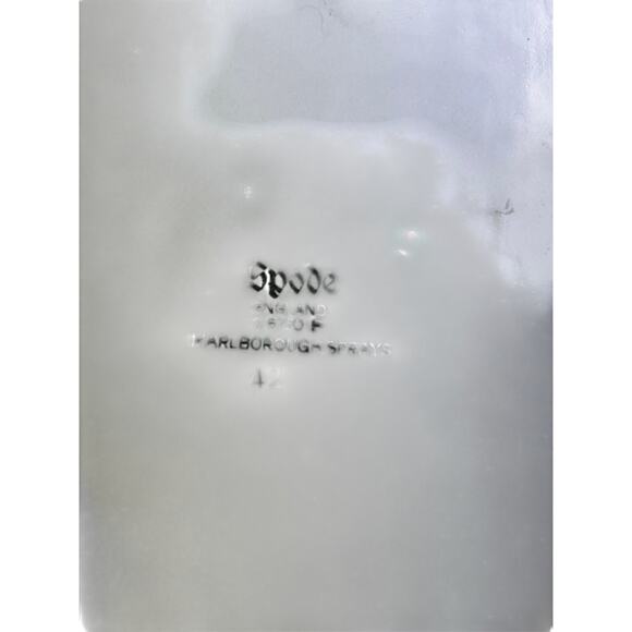 Spode England 'Marlborough Sprays' Square Large Serving Bowl-Excellent - Picture 8 of 8